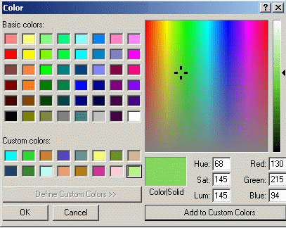 Windows Color Sector